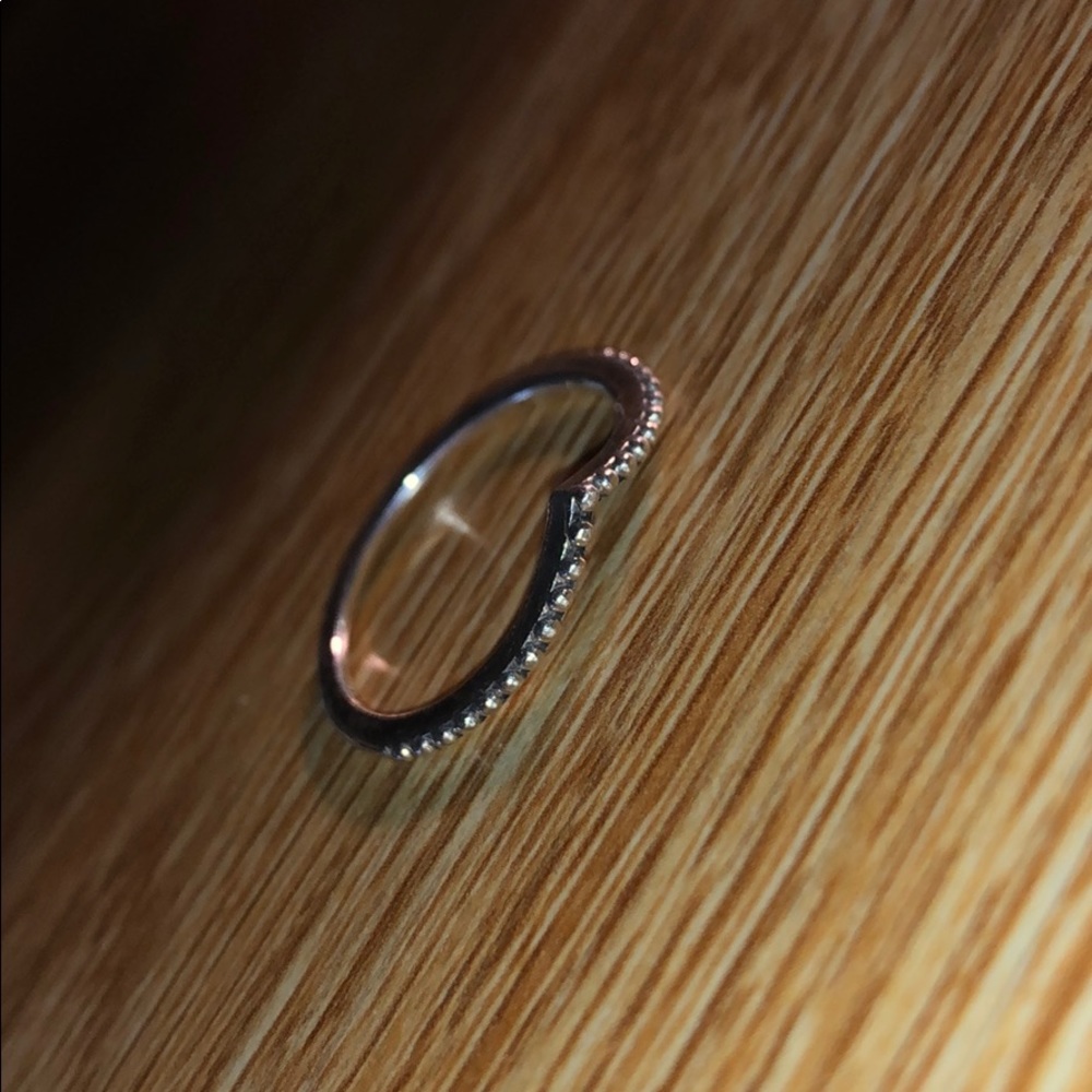 Pandora bent beaded ring! GREAT condition